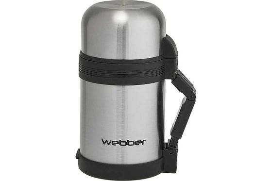 Термос Webber SST-800P 0.8л серебристый/черный