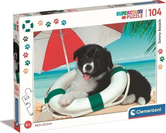 Clementoni Puzzle 104 Super Kolor Sunny Beach