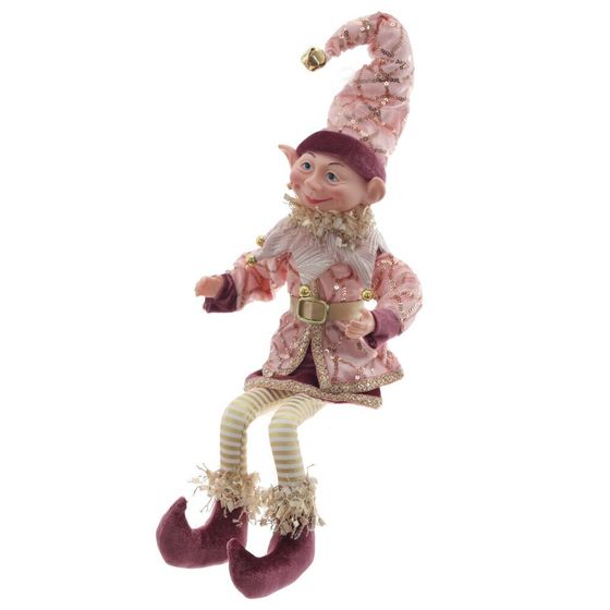 Игрушка набивная подвесная &quot;Эльф&quot;, L16 W12 H53 см (полка 25 см.)