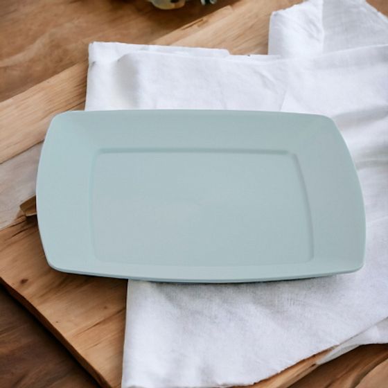 Набор тарелок обеденных SERVICE зелёных 6шт 23.5см квадратных