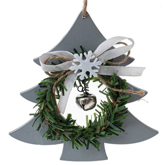 Изделие декоративное подвесное &quot;Сердце/Ёлка/Звезда&quot;, L10,5 W1 H9,5 см, 3в.
