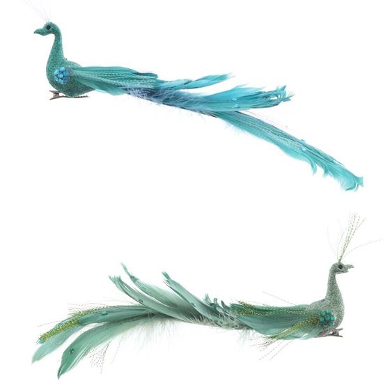 Изделие декоративное &quot;Павлин&quot;, L27,5 W7 H6,5 см, 2в.