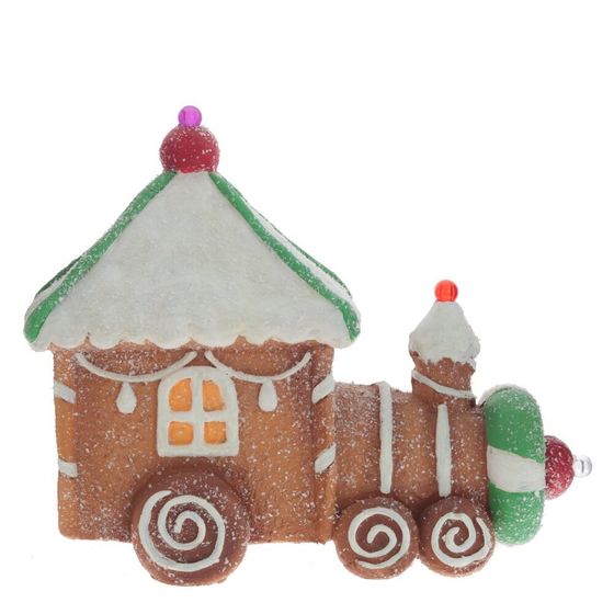 Фигурка декоративная с подсветкой &quot;Паровозик&quot;, L35 W14 H28 см (3хAAА н/п)