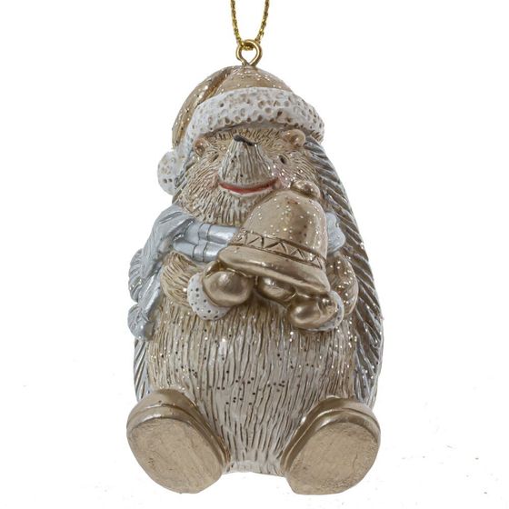 Фигурка декоративная подвесная &quot;Ежик&quot;, L4 W5 H9 см, 4в.