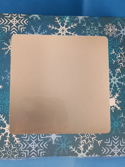 !09 НАБОР 5 ШТУК -Коробка картонная складная, с окном &quot;Снежинки&quot; 16 х 16 х 3 см.