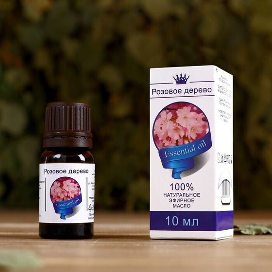 !09 Эфирное масло (набор 2 штуки) "Розовое дерево", флакон-капельница, аннотация, 10 мл.