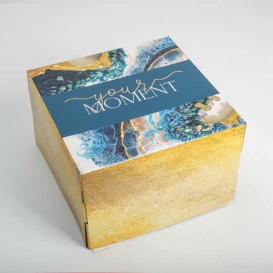 !09 Коробка кондитерская, упаковка, «Флюид» 30 х 30 х 19 см.