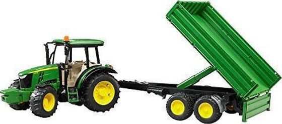 Bruder Traktor John Deere 5115M z przyczepą wywrotką (02108)