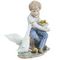 Фигурка декоративная &quot;Мальчик и гусь&quot;, Д19 Ш9 В17 см
