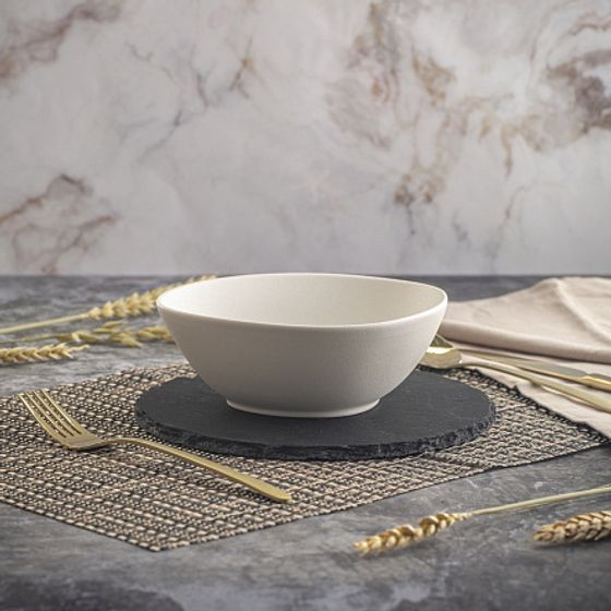 Салатник треугольный ROCK WHITE 16см