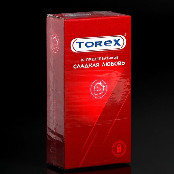 Презервативы «Torex» Сладкая любовь со вкусом клубники, 12 шт.