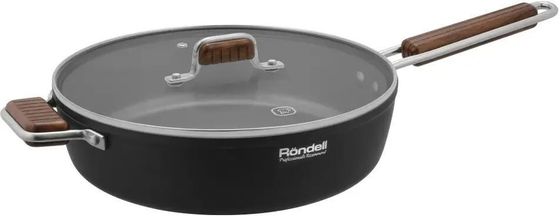 Сотейник Rondell Fjord RDA-1799 d=28см стек.кр черный