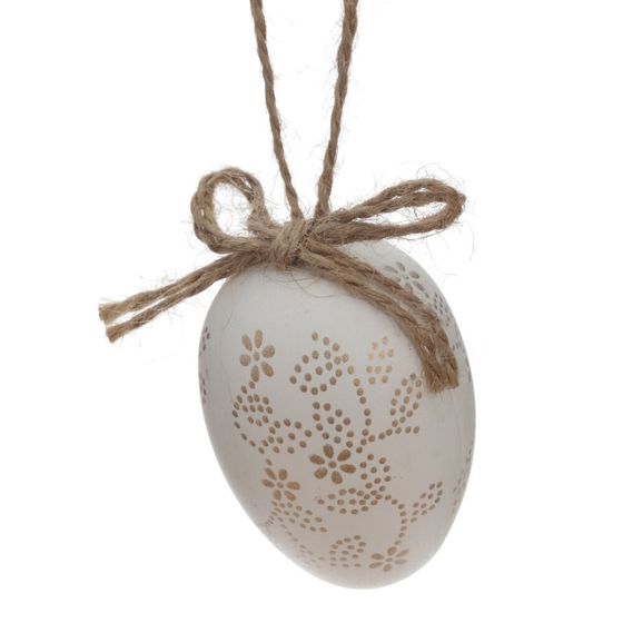 Набор из 6-ти изделий декоративных подвесных &quot;Яйцо&quot; (4*6,5), L17 W8,5 H4 см