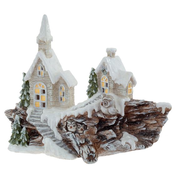 Фигурка декоративная &quot;Домик&quot; (подсветка, 3xAAA), L66 W23 H48 см