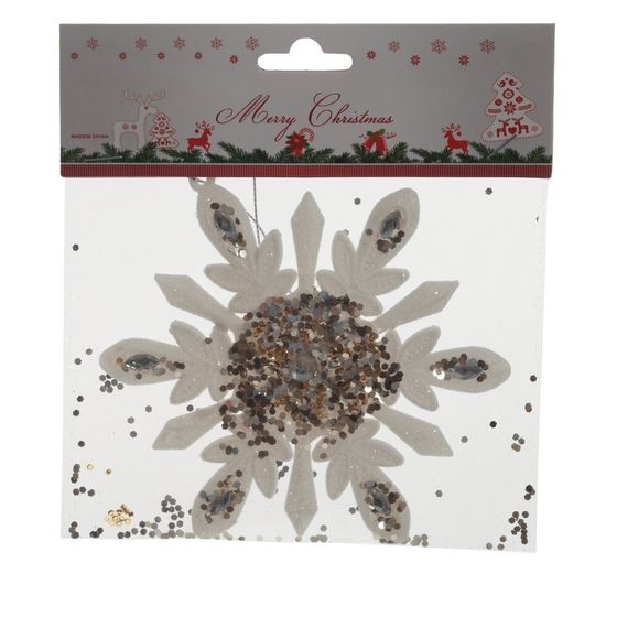 Украшение новогоднее &quot;Снежинка&quot;, L13 W1 H14 см