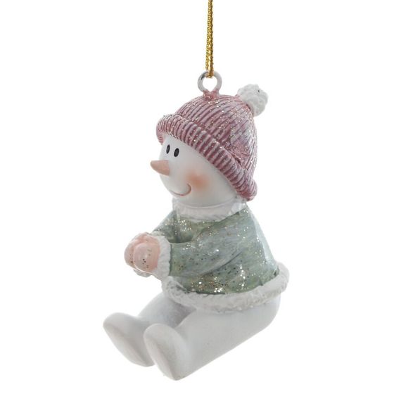 Фигурка декоративная подвесная &quot;Снеговик&quot;, L2,5 W5 H5 см, 2в.