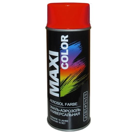 Эмаль-аэрозоль MAXI COLOR RAL3020, Красная, 400 мл