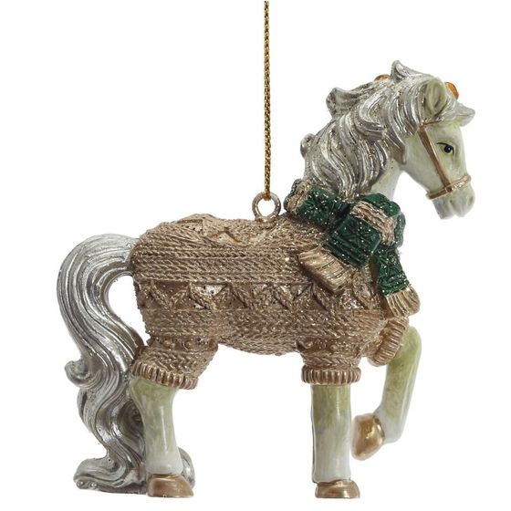 Фигурка декоративная подвесная &quot;Лошадка&quot;, L7 W2,5 H8 см