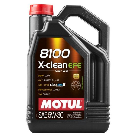 Масло моторное Motul 8100 X-clean EFE 5w-30, синтетическое, 5 л