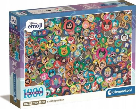 Clementoni Puzzle 1000 elementów Compact Disney Emoji