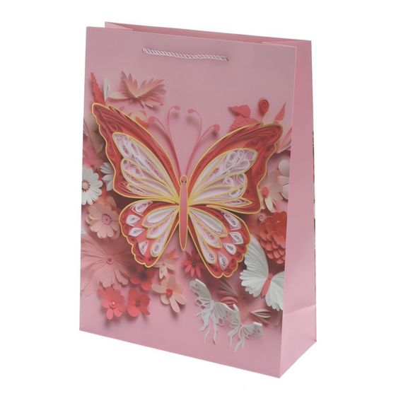 Пакет подарочный (бумага 210г/м2, блок микс 12шт), L30 W12 H41,5 см, 4в.