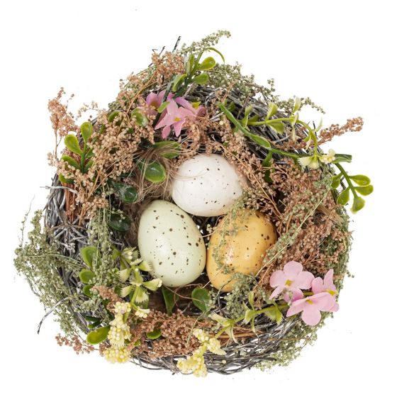 Изделие декоративное "Гнездо пасхальное", L14 W14 H6 см
