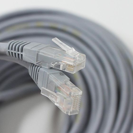 Патч-корд Telecom UTP 4 пары cat.5E CU 15м серый RJ-45-RJ-45 (NA102--15M)