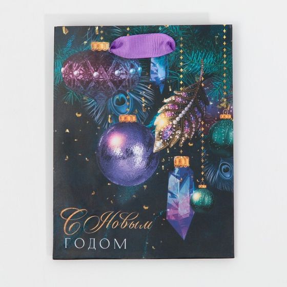 Пакет ламинированный вертикальный «Сверкай огнями», 12 × 15 × 5,5 см