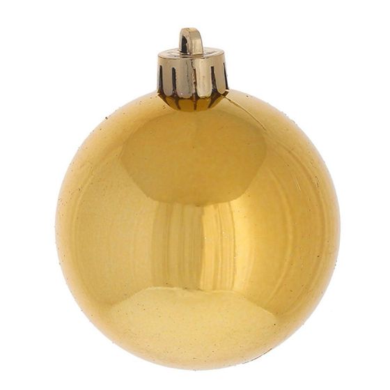 Набор из 4шт Украшение новогоднее Шар "Золотой квартет", D8 см, L16 W8 H16 см