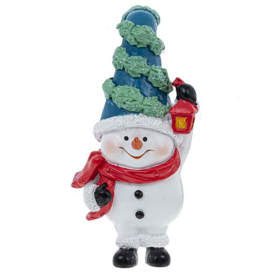 Фигурка декоративная &quot;Ангел/Дед Мороз/Снеговик/Гном&quot;, L5 W3,5 H10,5 см, 4в.