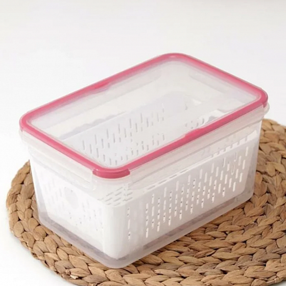 Контейнер с сеткой ЭКСТРА ЛОК BRIGHT L 3.3л