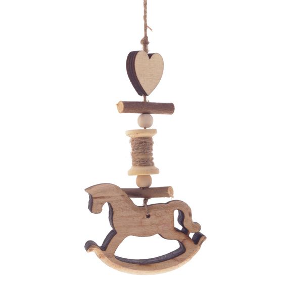 Украшение новогоднее &quot;Лошадка&quot;, L8 W1,5 H16 см, 4в.