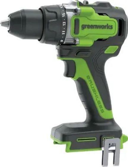 Дрель-шуруповерт аккумуляторная GreenWorks GD24DD140 24V без АКБ и ЗУ (3707607)