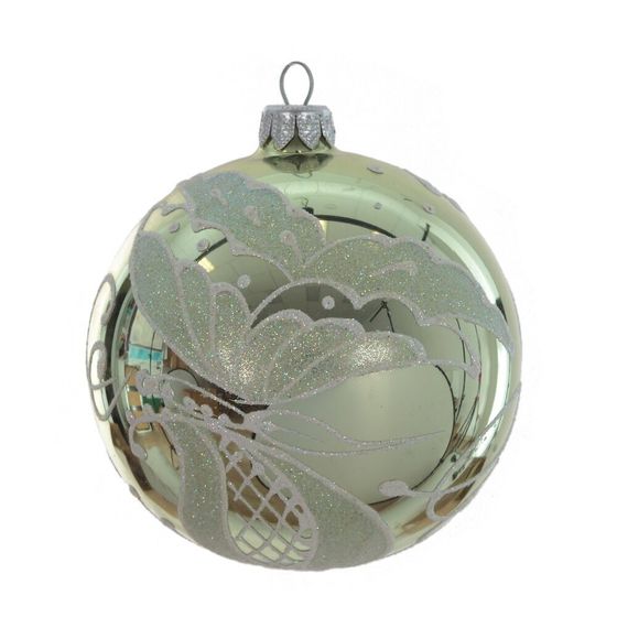 Украшение новогоднее &quot;Шар&quot; (блок 4 шт), L10 W10 H11 см, цена за 1 штуку, (в ассорт.)