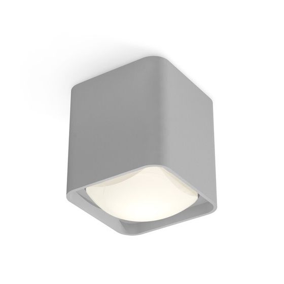 Светильник накладной с акрилом Ambrella light, XS7842011, MR16 GU5.3, GU10 LED 10 Вт, цвет серый песок, белый матовый