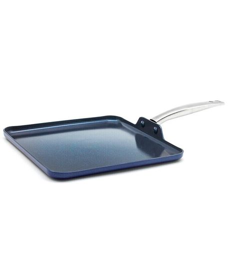 Diamond-Infused Ceramic 11&quot; Nonstick Square Griddle