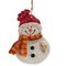 Изделие декоративное подвесное "Снеговик", L6,5 W1,5 H8,5 см, 4в.