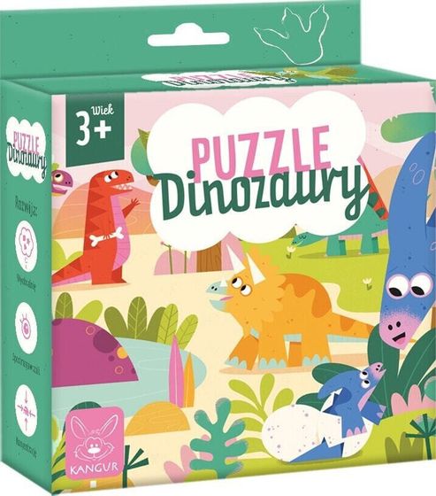 Kangur Puzzle Dinozaury 3+ 41701