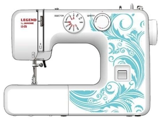 Швейная машина Janome Legend LE-25 белый/голубой