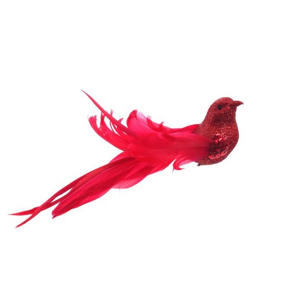 Изделие декоративное &quot;Птичка&quot; на клипсе, L18,5 W4 H5,5 см, 2в.