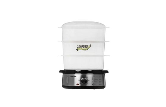 Пароварка Centek CT-1457 3ярус. 9л 800Вт черный