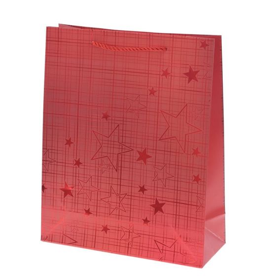 Пакет подарочный (бумага 210г/м2, блок микс 12шт), L26 W10 H32 см, 4в.