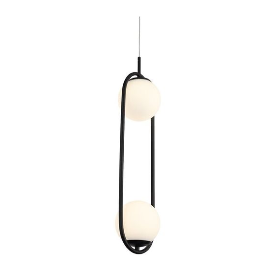 Подвес St Luce. SL395.403.02. Donolo. 2х8 Вт, LED, 4000K, 1248 Lm, 13х16,5х60 см, цвет чёрный