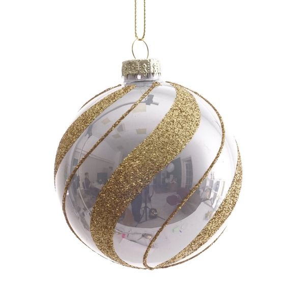 Украшение новогоднее "Шар", L8 W8 H9 см, 3в.
