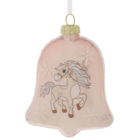 Украшение новогоднее &quot;Колокольчик с лошадкой&quot;, L8 W2,5 H11 см