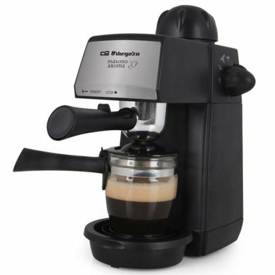 Кофеварка эспрессо с ручкой Orbegozo EXP4600 Black