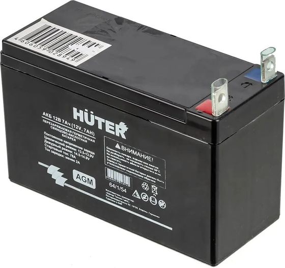 Батарея аккумуляторная Huter 64/1/54 12В 7Ач SLA