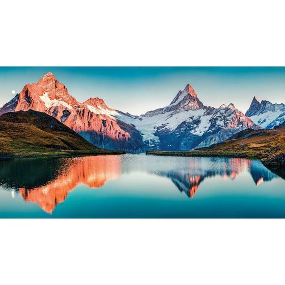 Фотобаннер, 300 × 160 см, с фотопечатью, люверсы шаг 1 м, «Горное озеро», Greengo