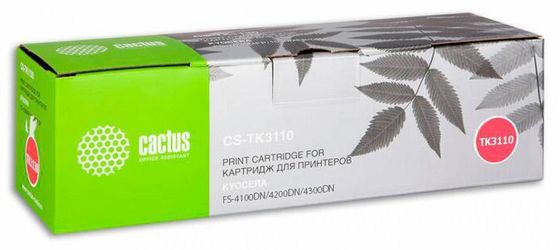 Картридж лазерный Cactus CS-TK3110 TK-3110 черный (15500стр.) для Kyocera Ecosys FS-4100DN/4200DN/4300DN