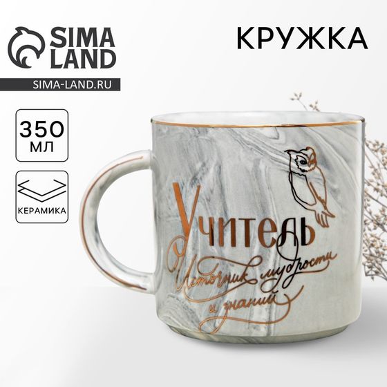 Кружка керамическая Дорого внимание «Учитель», 350 мл